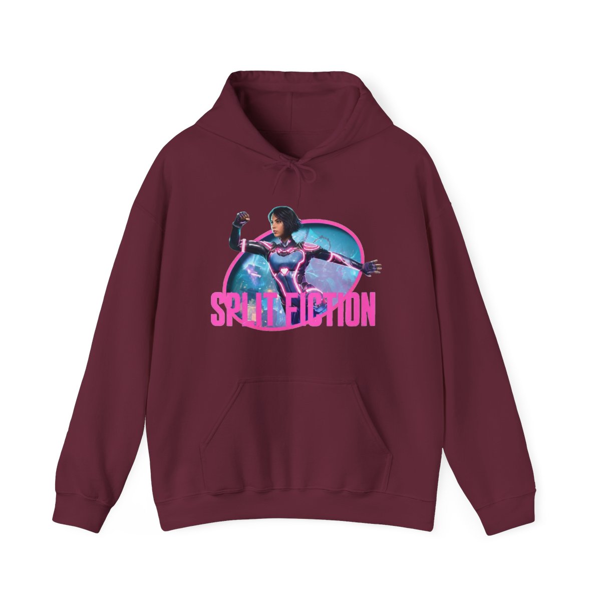 chingenuity Split Fiction Merch Hoodie fashion trend long sleeved round neck pullover, Adult, Size: Medium - alternate angle 3, merchandise