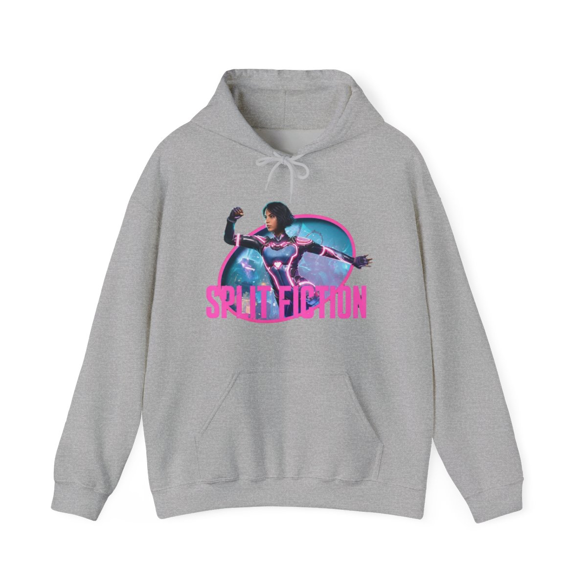 chingenuity Split Fiction Merch Hoodie fashion trend long sleeved round neck pullover, Adult, Size: Medium - Official Hoodies merchandise