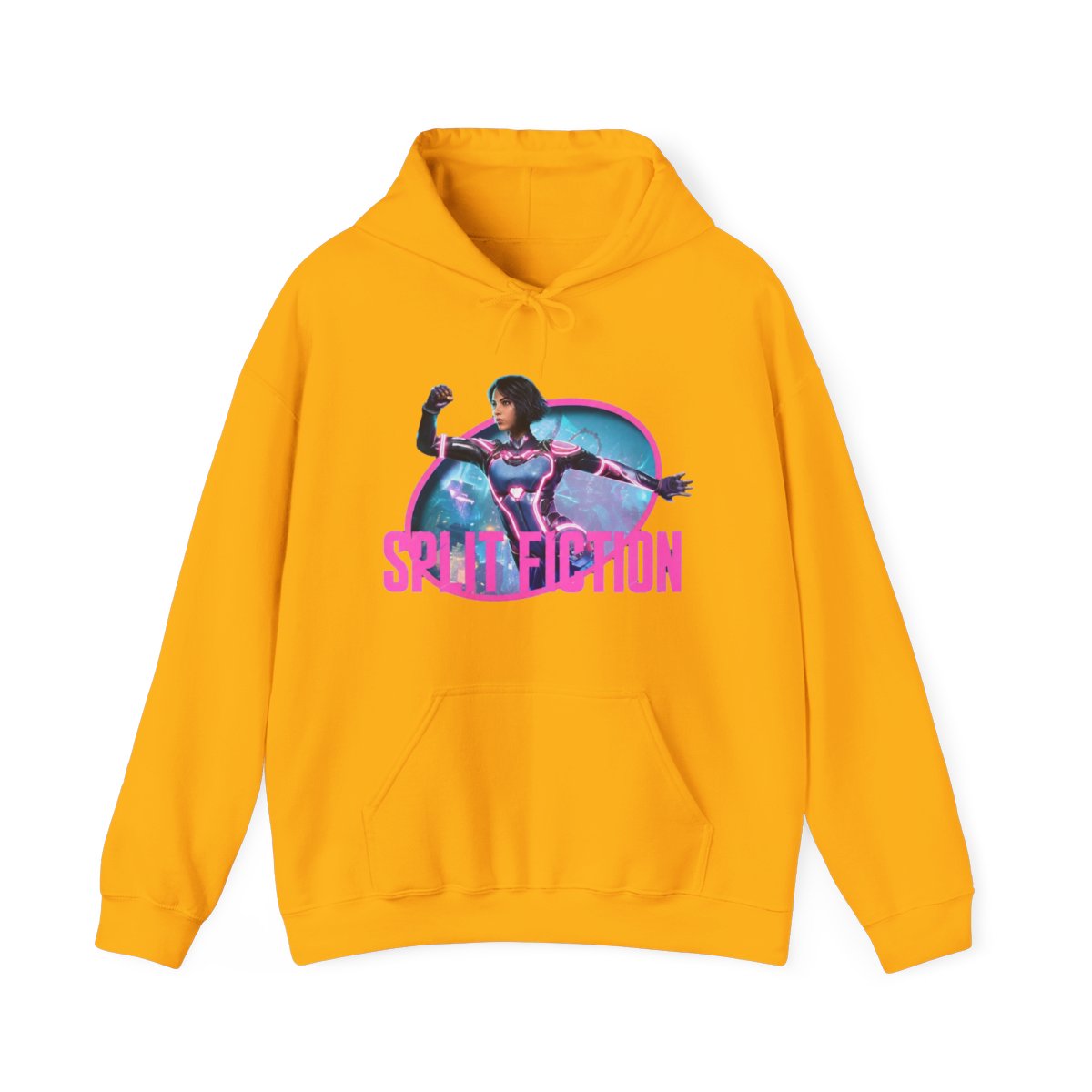 chingenuity Split Fiction Merch Hoodie fashion trend long sleeved round neck pullover, Adult, Size: Medium - alternate angle 2, merchandise