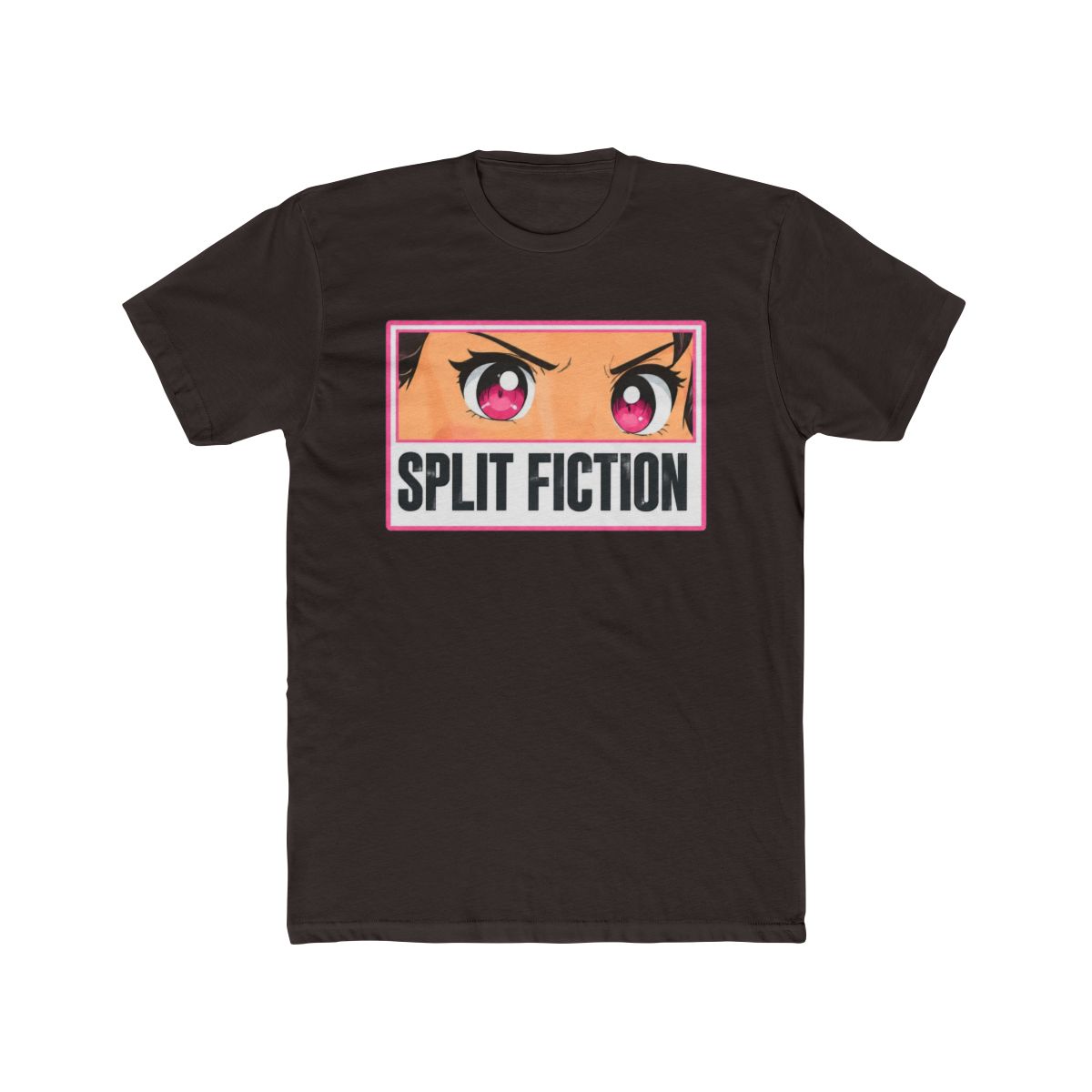 View Split Fiction Chibi Mio Eyes T Shirt (Black) details - alternate angle 2, merchandise