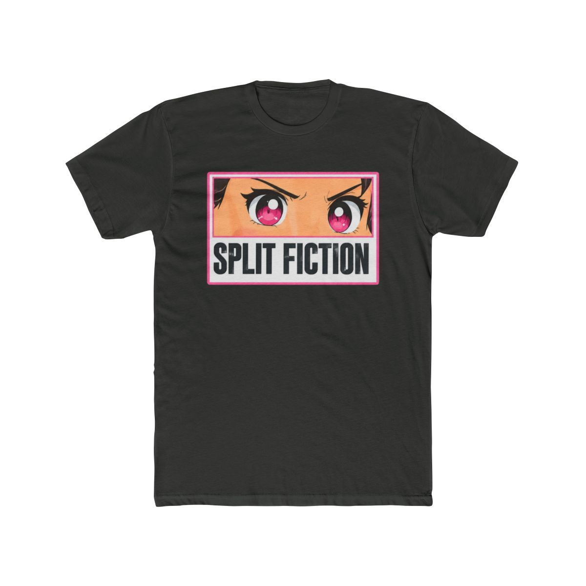 View Split Fiction Chibi Mio Eyes T Shirt (Black) details - alternate angle 5, merchandise
