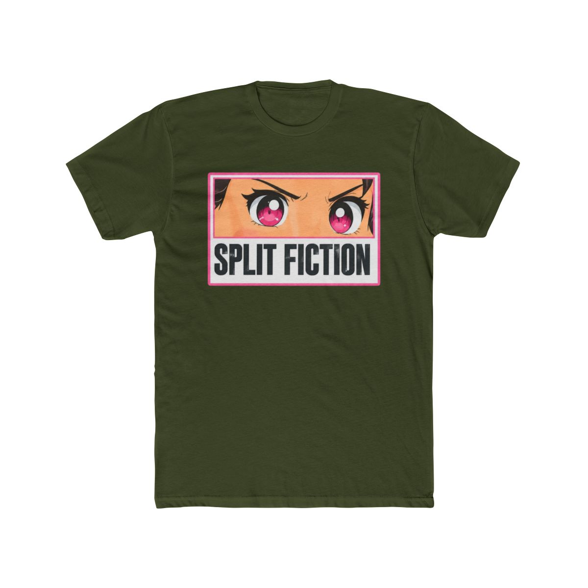 View Split Fiction Chibi Mio Eyes T Shirt (Black) details - alternate angle 4, merchandise